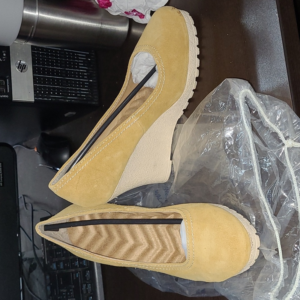 Cushion Walk Genuine Suede Wedge by AVON